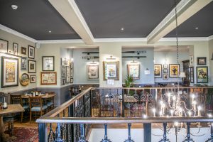 Image of The Telegraph Pub Putney London interior Artwork supplied and installed by Indigo Art Ltd