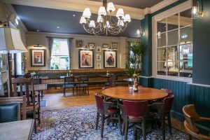 Image of The Telegraph Pub Putney London interior Artwork supplied and installed by Indigo Art Ltd