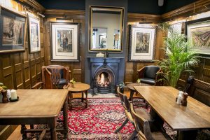 Image of The Telegraph Pub Putney London interior Artwork supplied and installed by Indigo Art Ltd