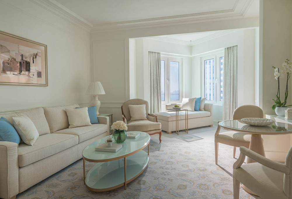 Four Seasons Hotel, Doha, Qatar | Suite Lounge | Artwork by Indigo Art Limited