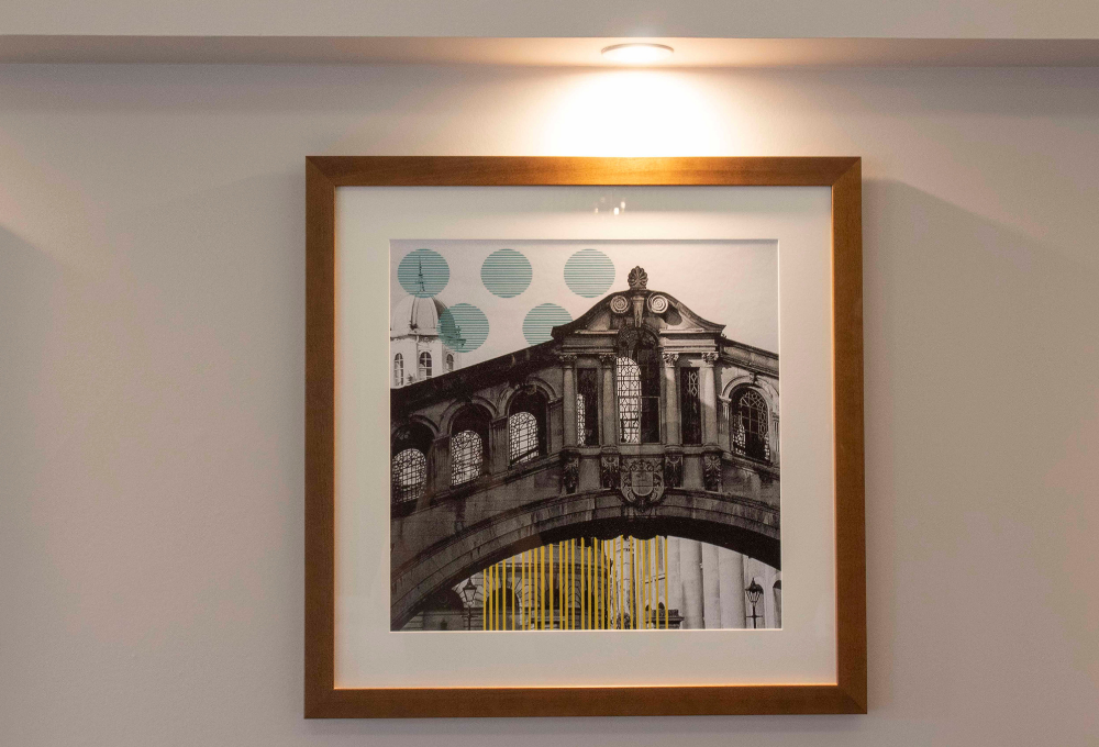 Hawkwell House, example of framed art