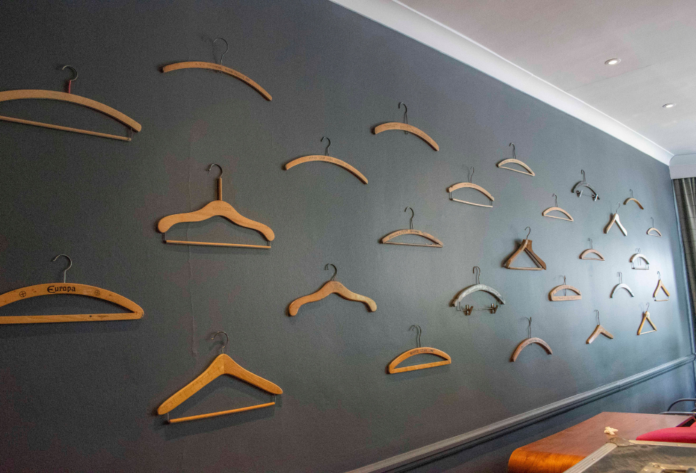 Hawkwell House clothes hanger display