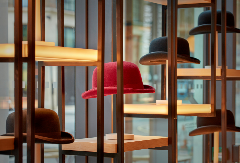 The Westminster Hotel | hats display window