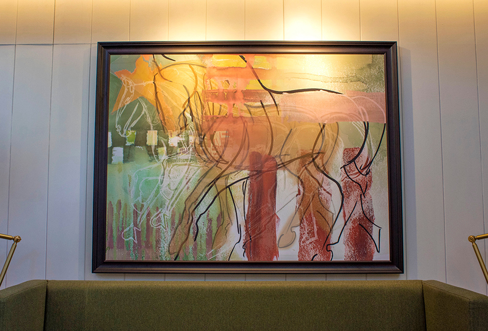 Horwood House, horse artwork