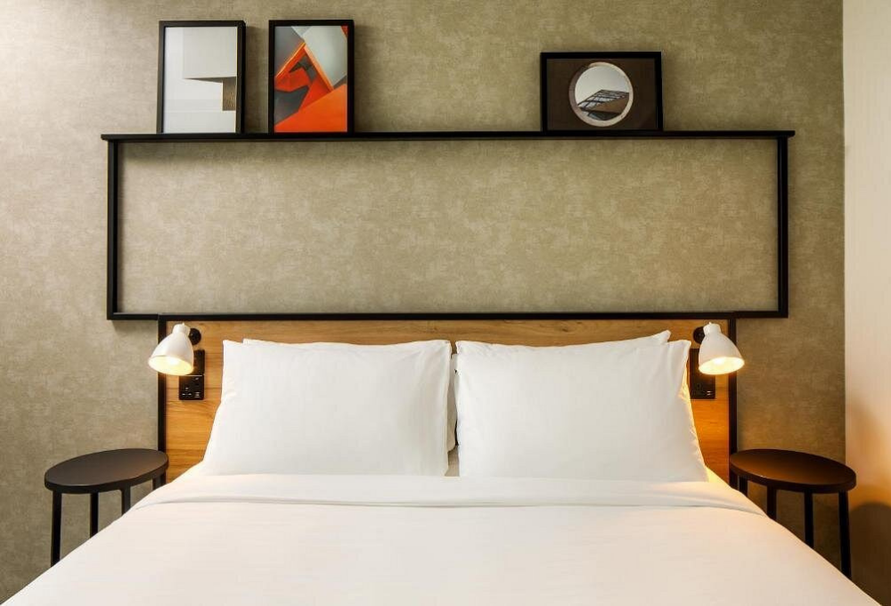 Ibis Hotel - bedroom | artwork by Indigo Art Ltd