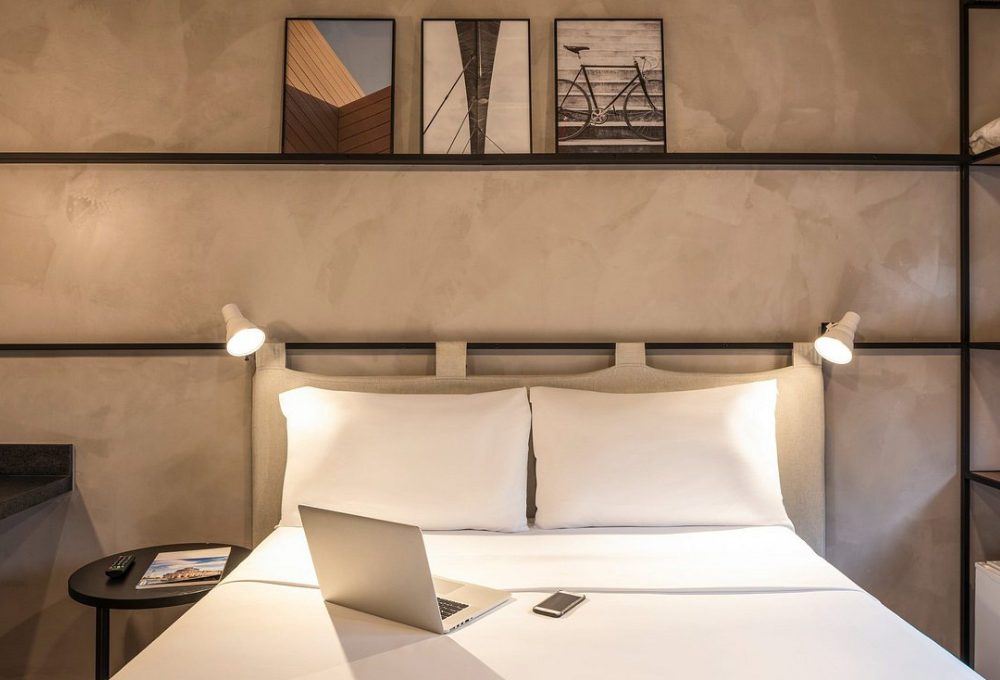 Ibis Hotel - bedroom | artwork by Indigo Art Ltd